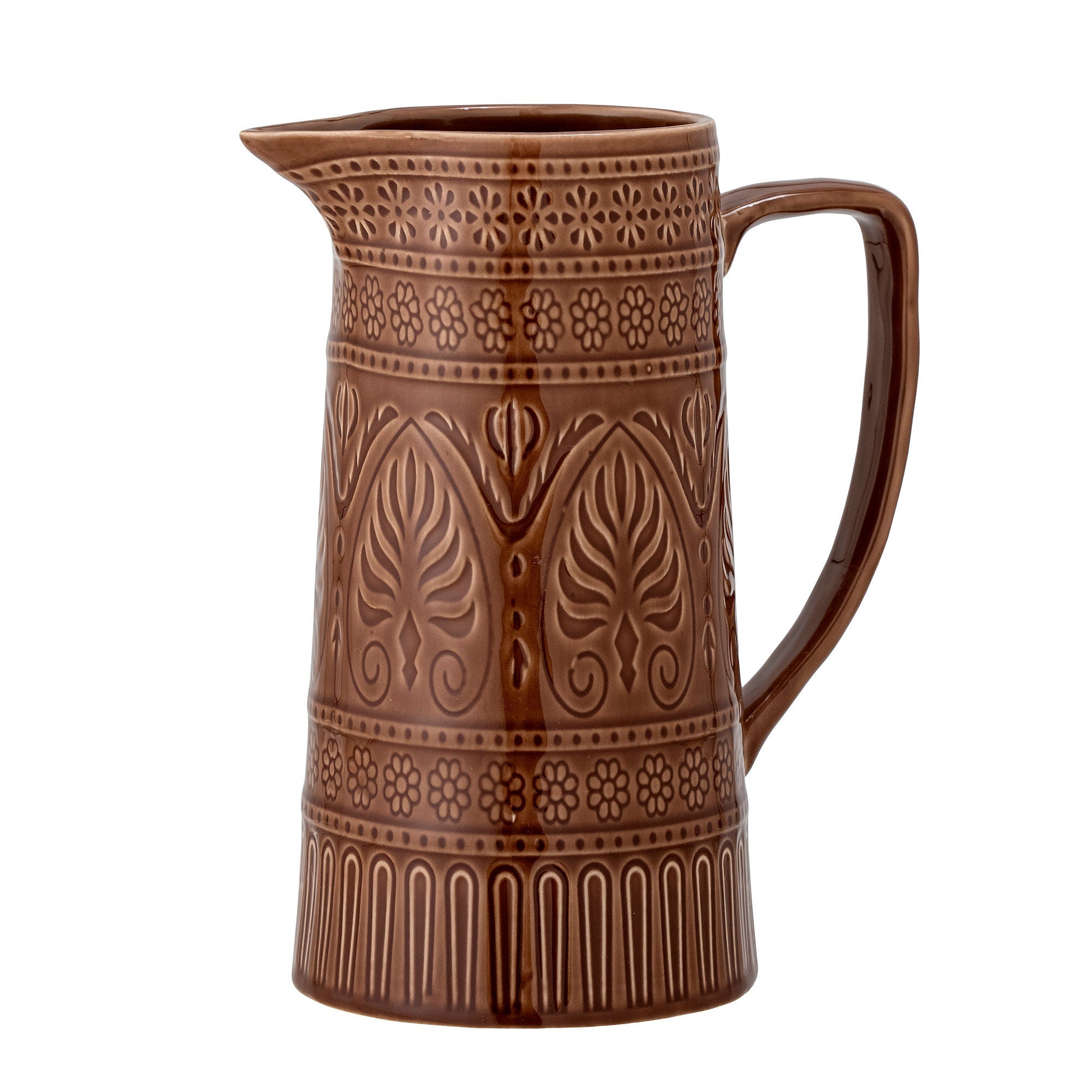 Bloomingville Rani Jug, Brown, Stomenware