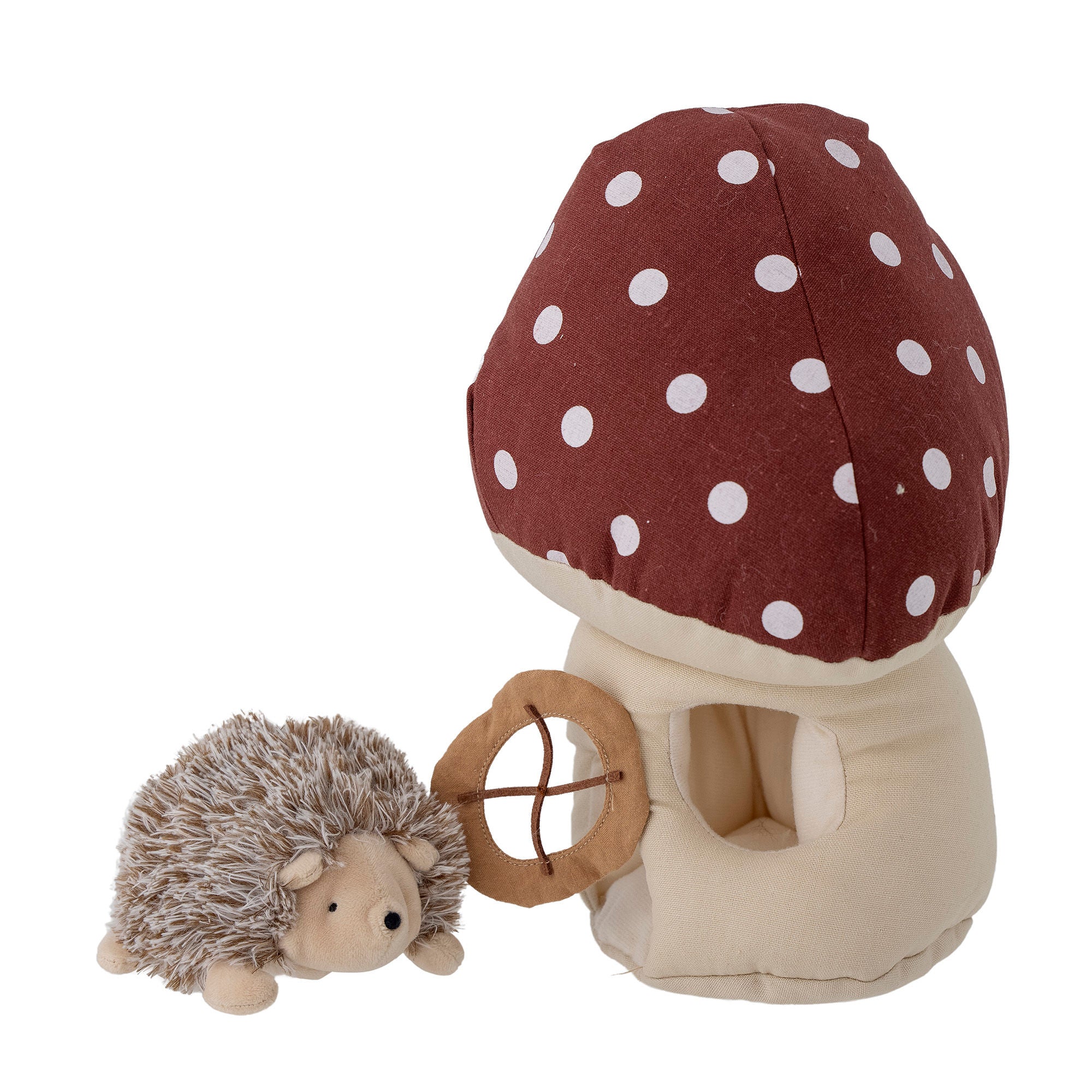 Bloomingville MINI Gaston Soft toy, Red, Linen