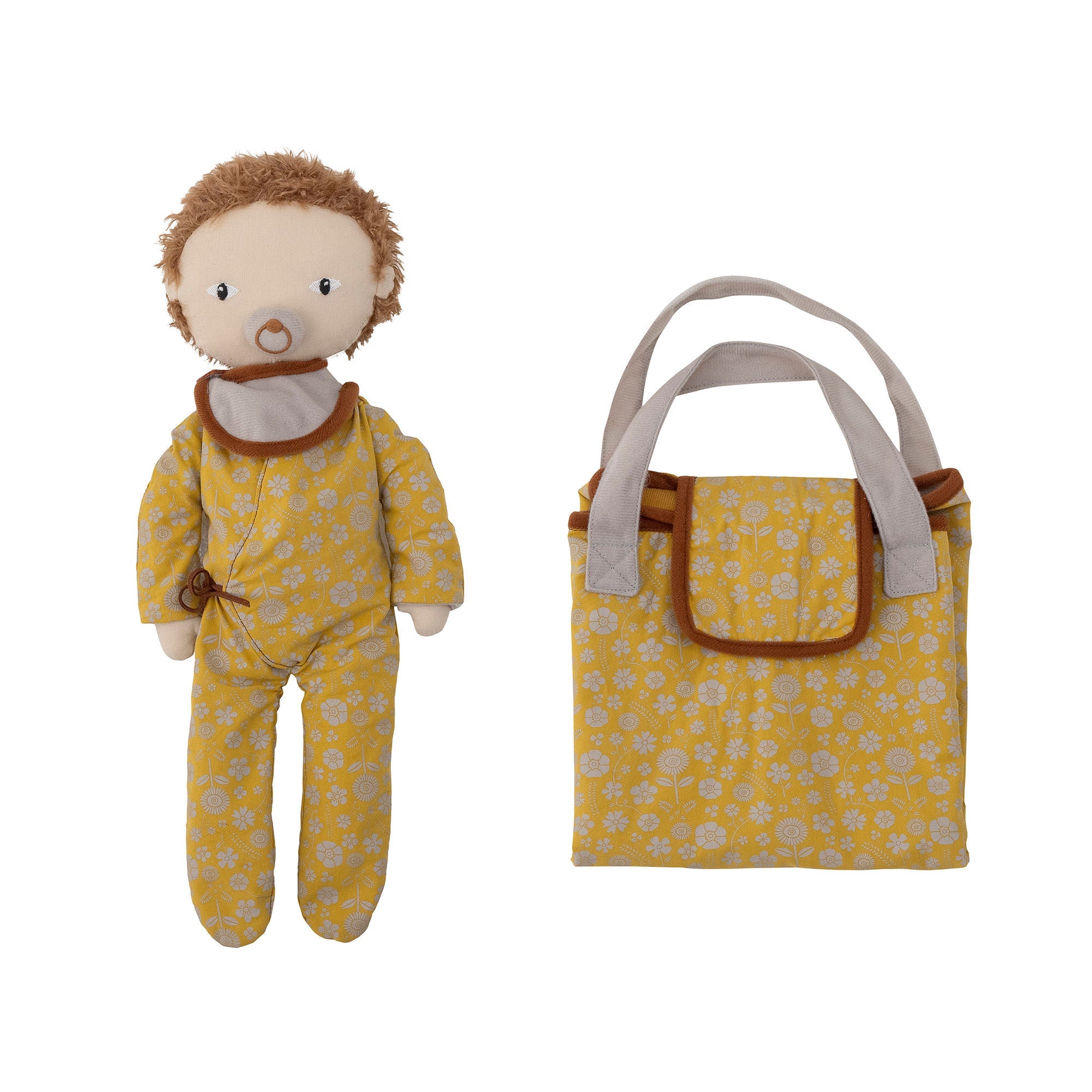 Bloomingville MINI Nalle Doll, Brown, Cotton