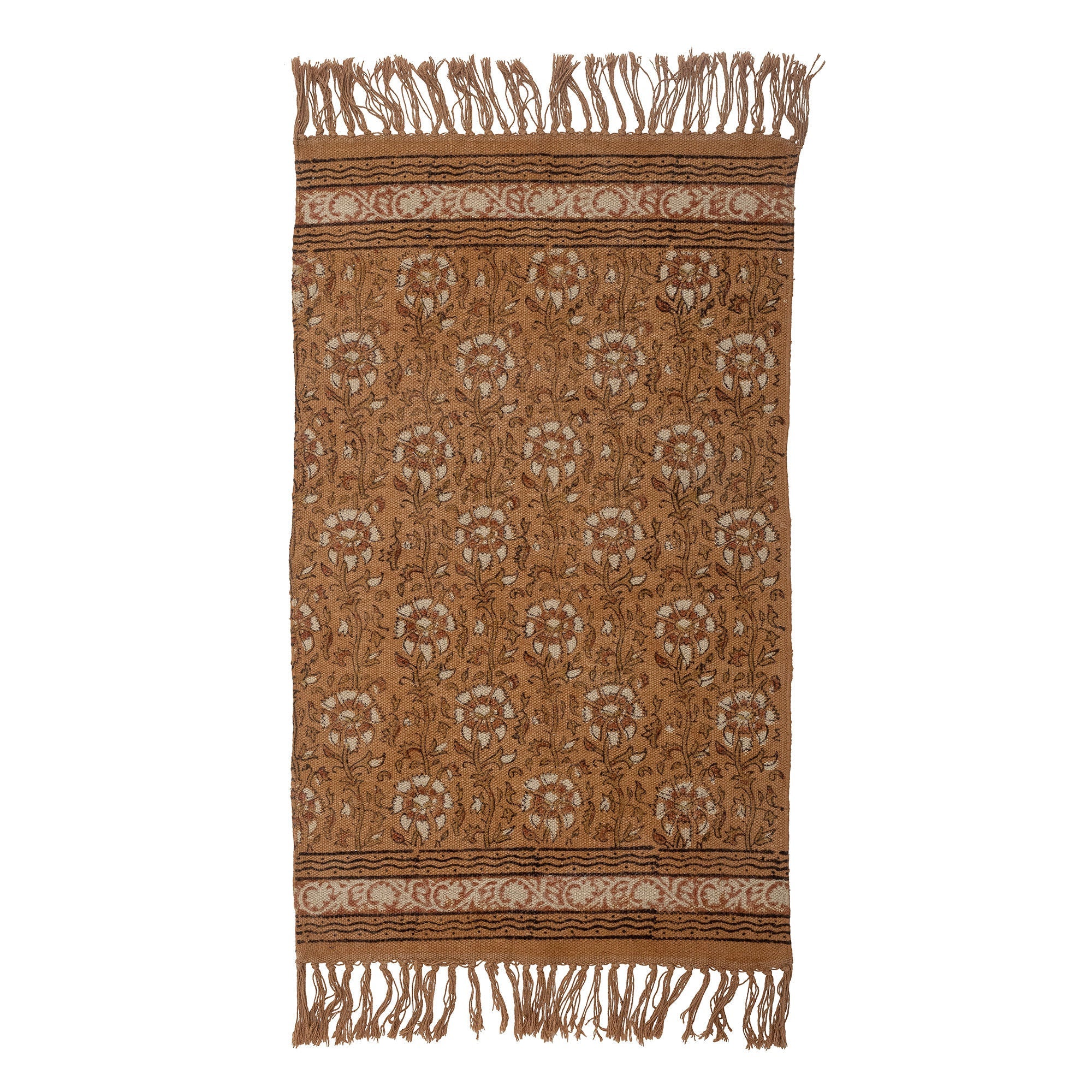 Bloomingville Tonje Rug, Brown, Cotton