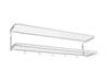 Essem Design Classic Hat Shelf 110 cm, bílá