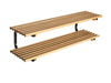 Essem Design Sara Shoe Rack Wall Hung Hung Oak 100 cm, černá