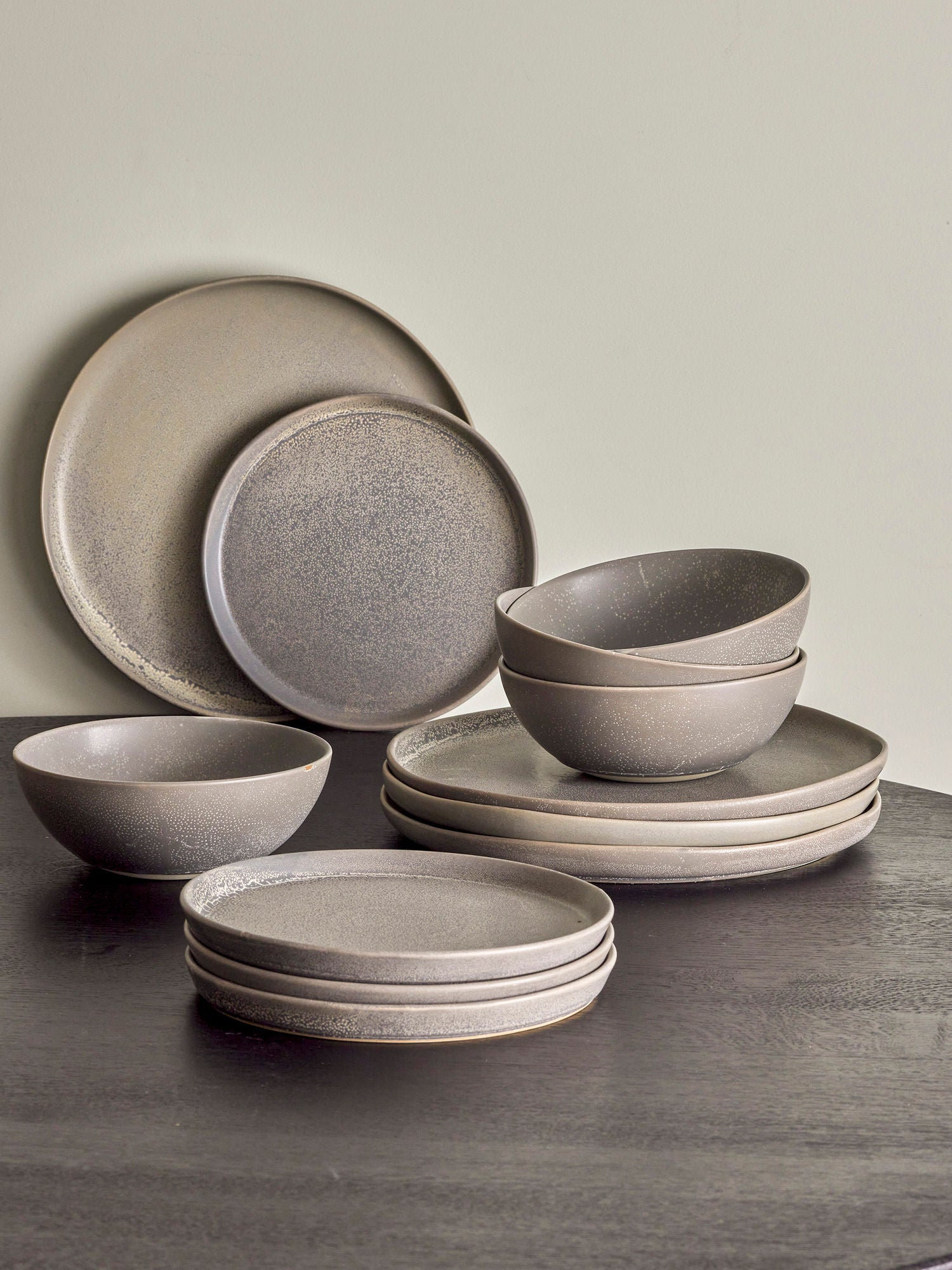 Bloomingville Kendra Sightware Set, Grey, Stoneware