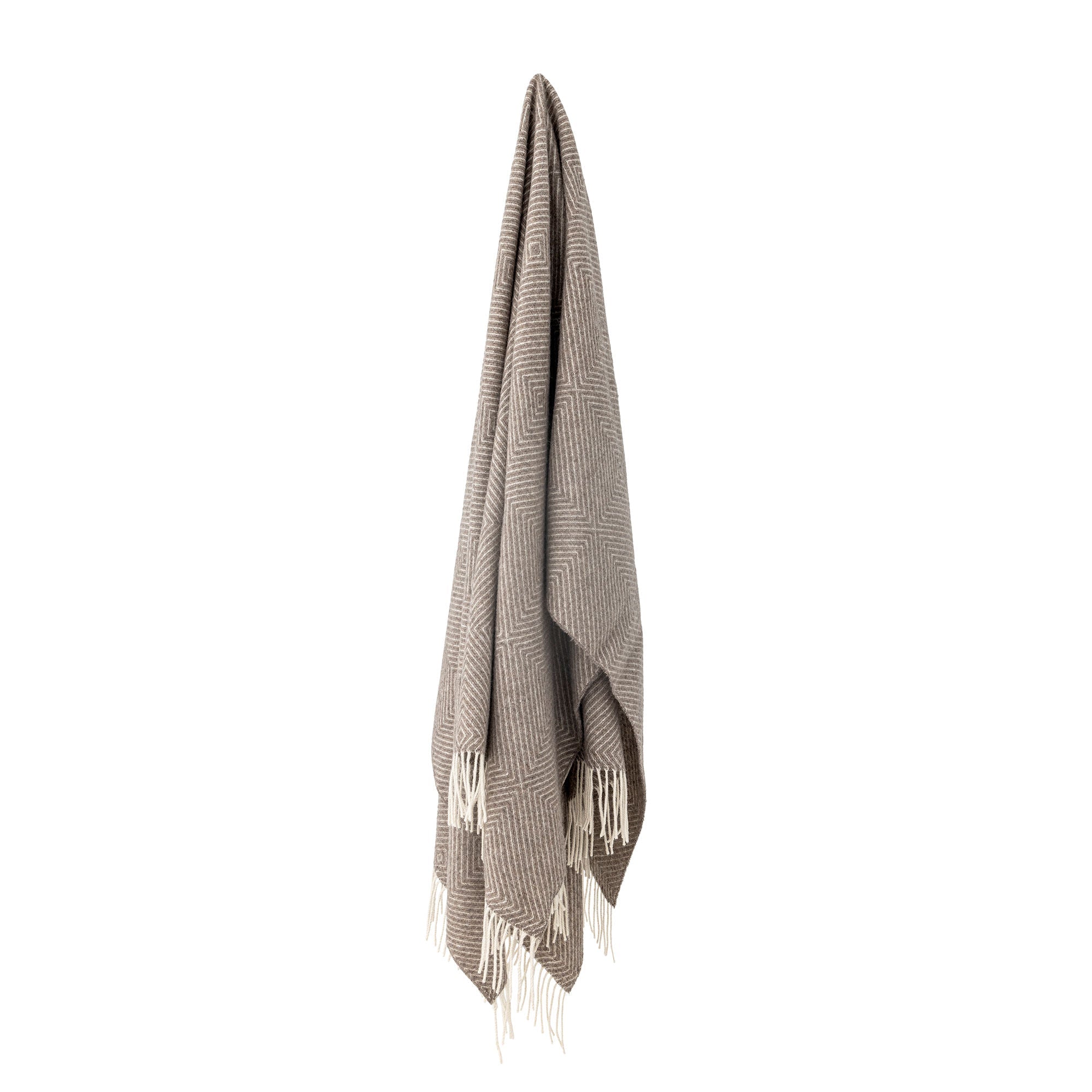 Bloomingville Hoshi Throw, Brown, Merino Wool