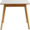 Fdb Møbler C35 Dining Table Beech, White Linoleum Table Top, 82x82cm