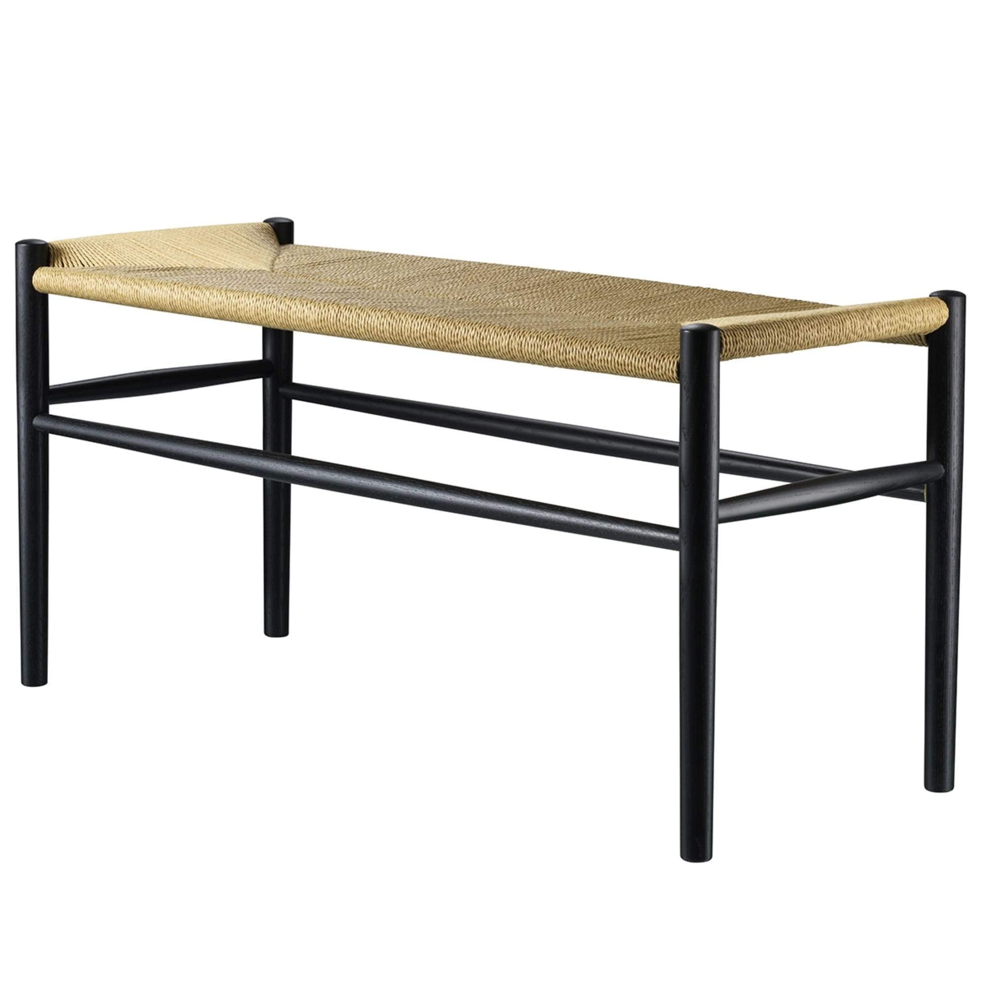 FDB Møbler J163 Bækmark Piano Bench, černá/přirozená