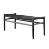 Fdb Møbler J83 B Bækmark Bench, Black/Black Braid