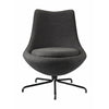 FDB Møbler L40 Swivel Lounge Chair, tmavě šedá/schwarvz