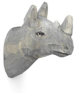 Ferm Living Animal Hand Carved Hook Rhino