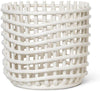 Ferm Living Keramic Basket velký z bílé