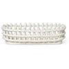 Ferm Living Ceramic Basket Oval, Off White