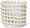 Ferm Living Ceramic Basket Small Off White