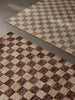 Ferm Living Check Wool Jute Rug 140 x 200 Káva/přírodní