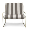 Ferm Living Desert 1 Seater Stripe, Cashmere/Chocolate