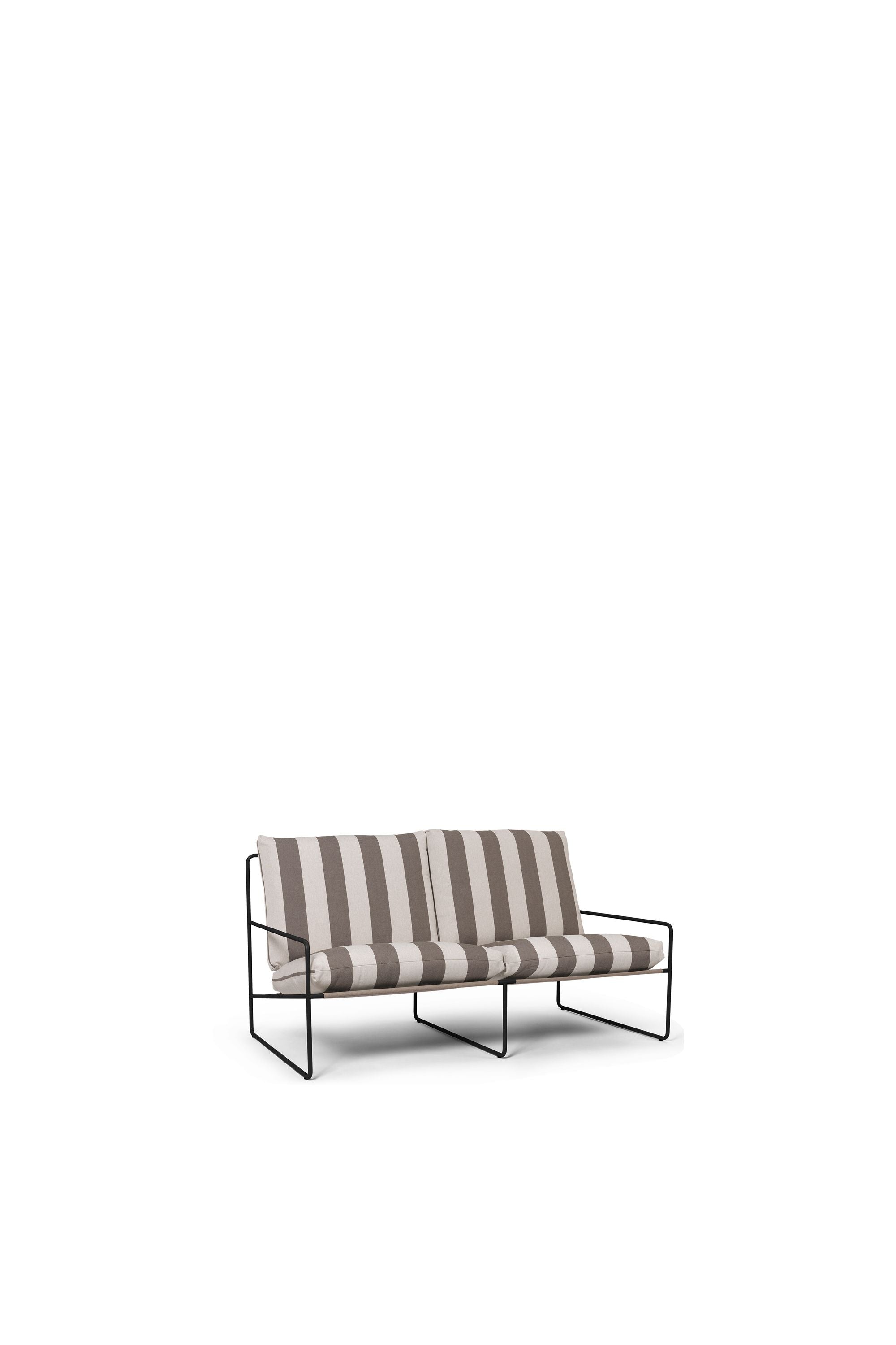 [product_category]-Ferm Living Desert 2 Seater Stripe, Black/Chocolate-Ferm Living-5704723302636-1104267297-FER-2