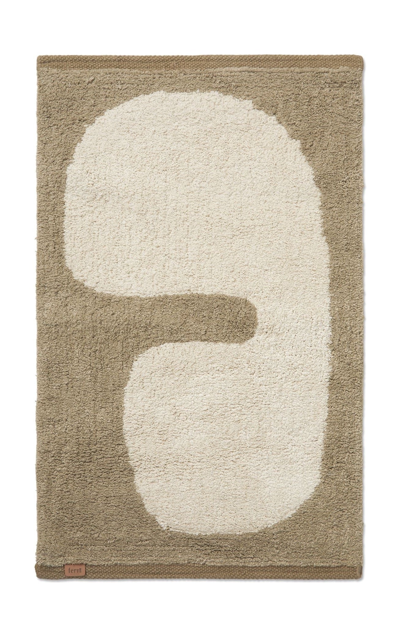 [product_category]-Ferm Living Lay Washable Mat, Dark Taupe/Off White-Ferm Living-5704723307389-1104267772-FER-1