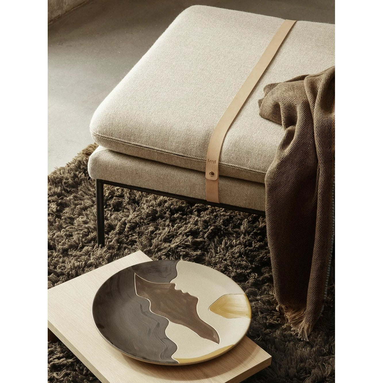 Ferm Living Meadow High Pile Rug Velká, tapenáda