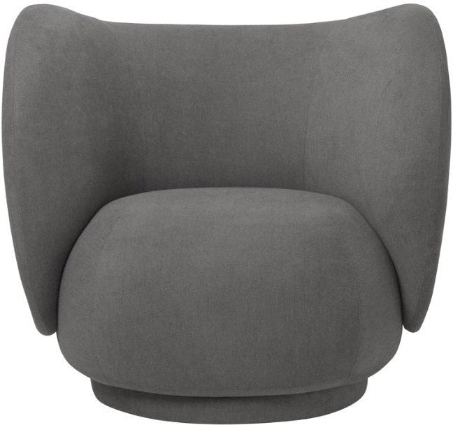 [product_category]-Ferm Living Rico Lounge Armchair Brushed, Grey-Ferm Living-5704723031734-100223103-FER-1