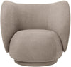 Ferm Living Rico Lounge Chair Bouclet, písek