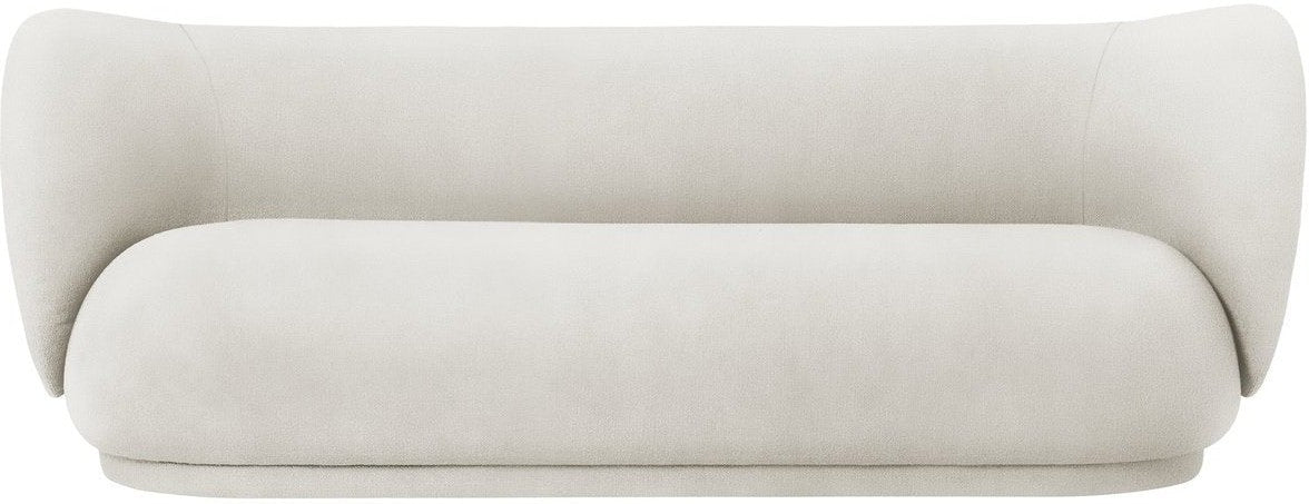 Ferm Living Rico Sofa off White Velvet, 3 Seater