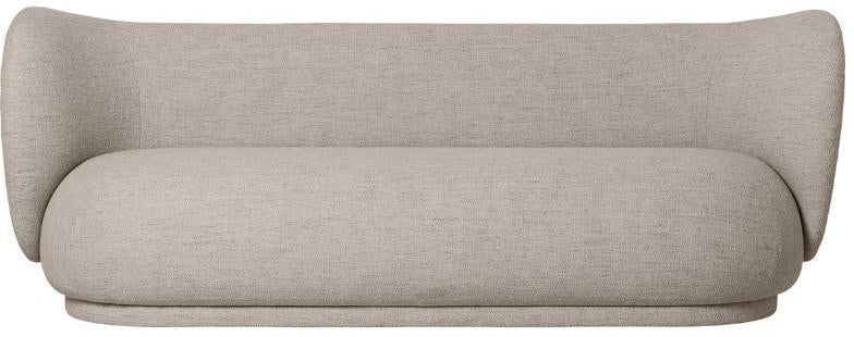 Ferm Living Rico Sofa Sand Bouclé, 3 Seater