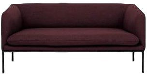 Ferm Living Turn Turn Sofa 2 fiord, solidní bordeaux