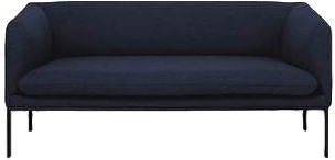 Ferm Living Turn Sofa 2 Fiord, Solid Dark Blue