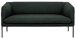 Ferm Living Turn Sofa 2 Fiord, Solid Dark Green