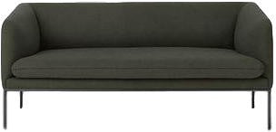 Ferm Living Turn Sofa 2 Wool, Solid Dark Green