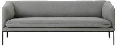 Ferm Living Turn Sofa 3 Cotton, Solid Light Grey