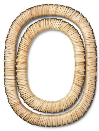 [product_category]-Ferm Living Weave Trivets, Set Of 2, Natural/Black-Ferm Living-5704723310853-1104268119-FER-1