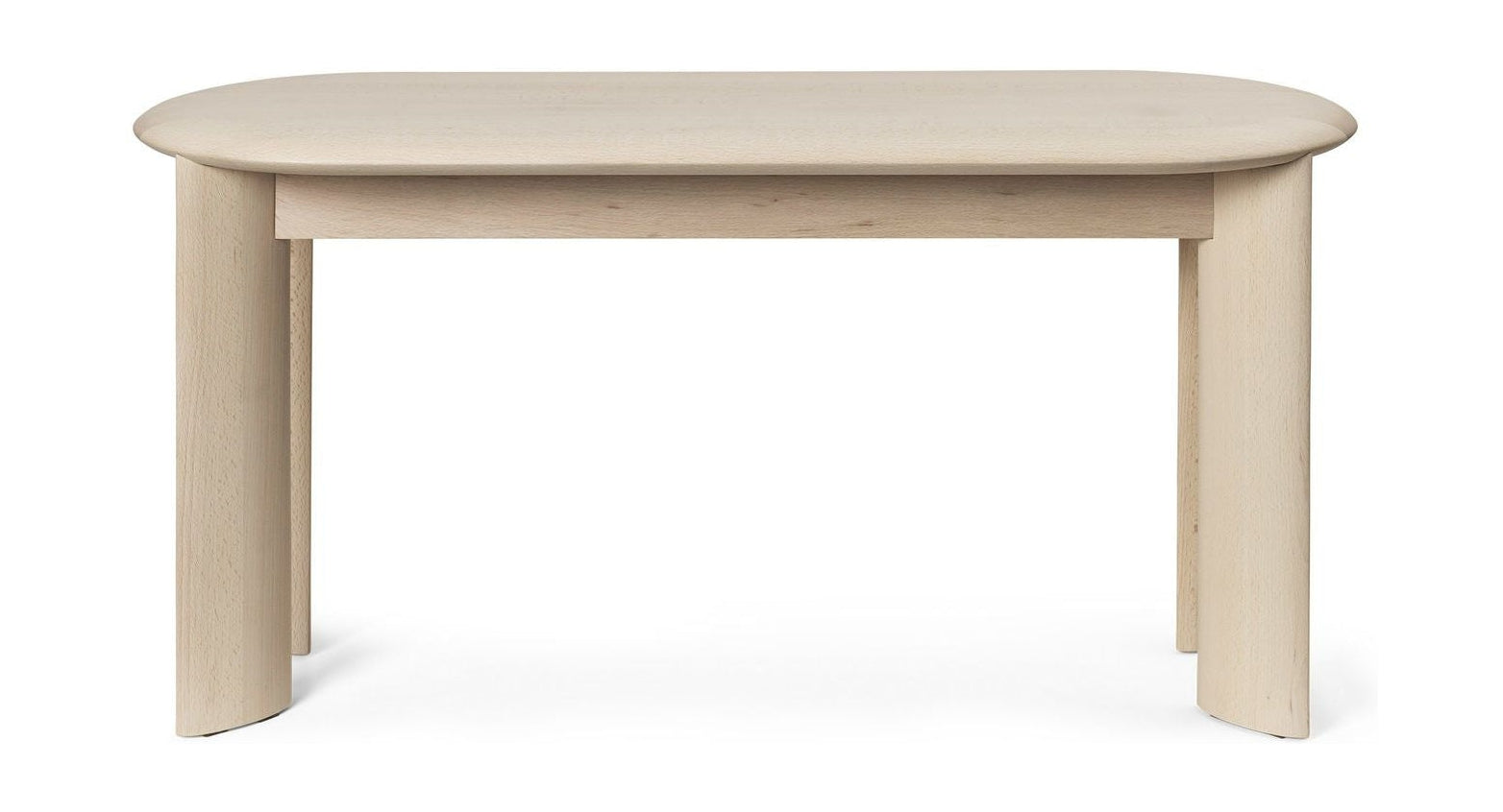 Ferm Living Bevel Bench, bílá naolejovaná buk