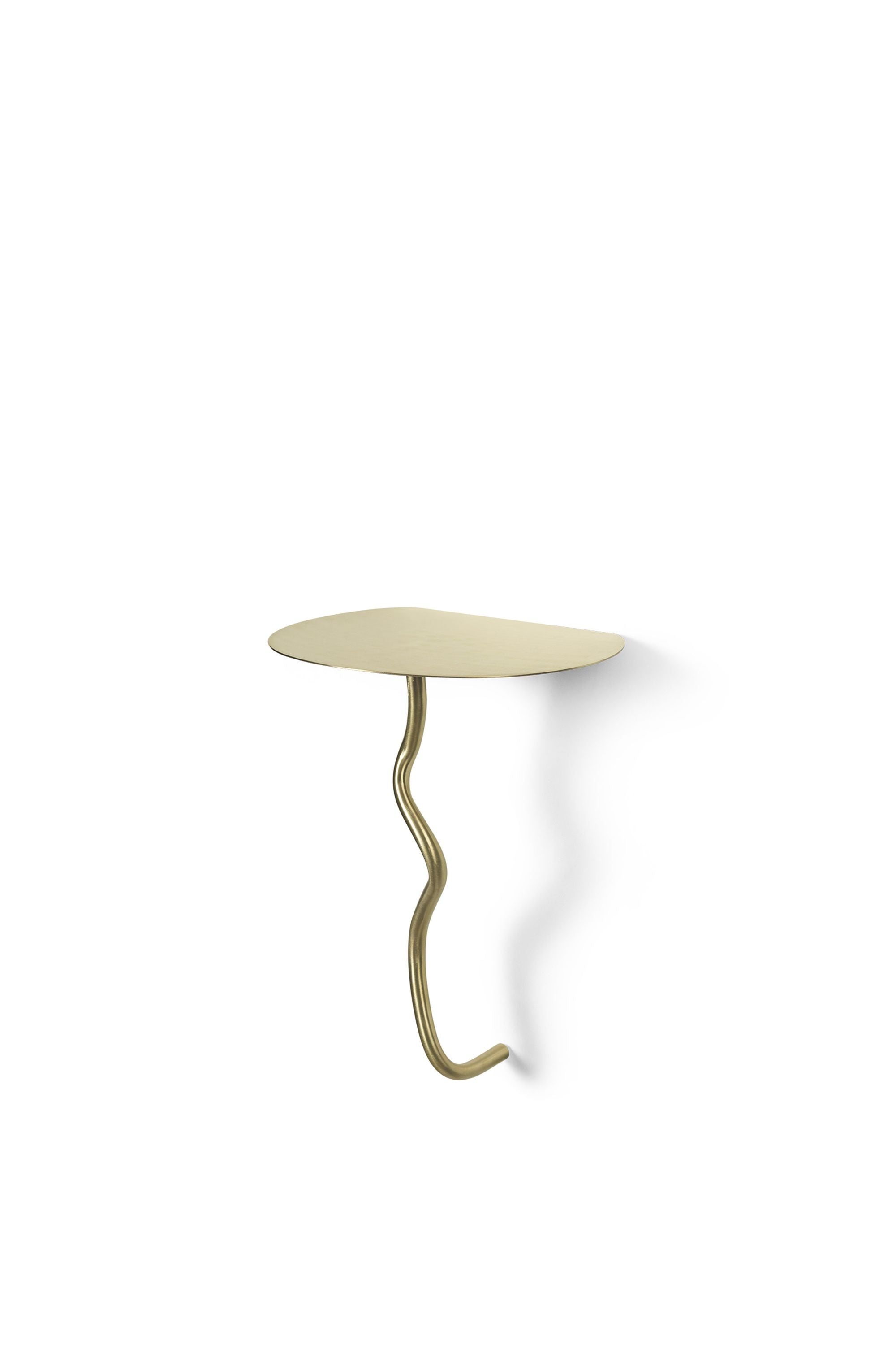 Ferm Living Curvature Wall Table, Brass