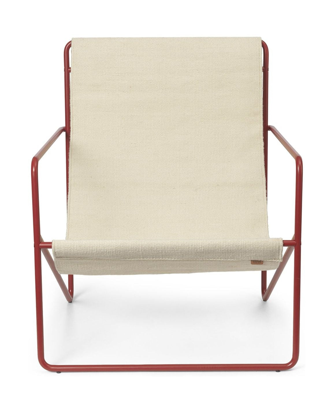 Ferm Living Desert Lounge Chair, Poppy Red/Cloud