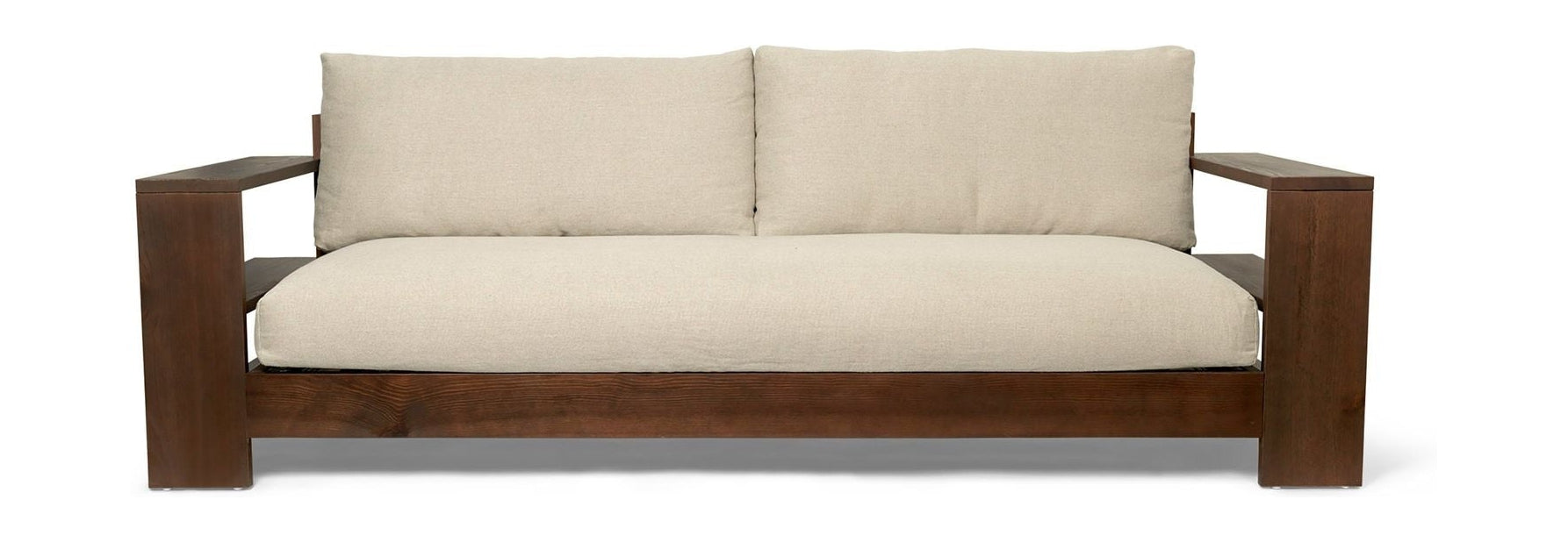 Ferm Living Edre Sofa Classic Lonnen, tmavě obarvená/přirozená