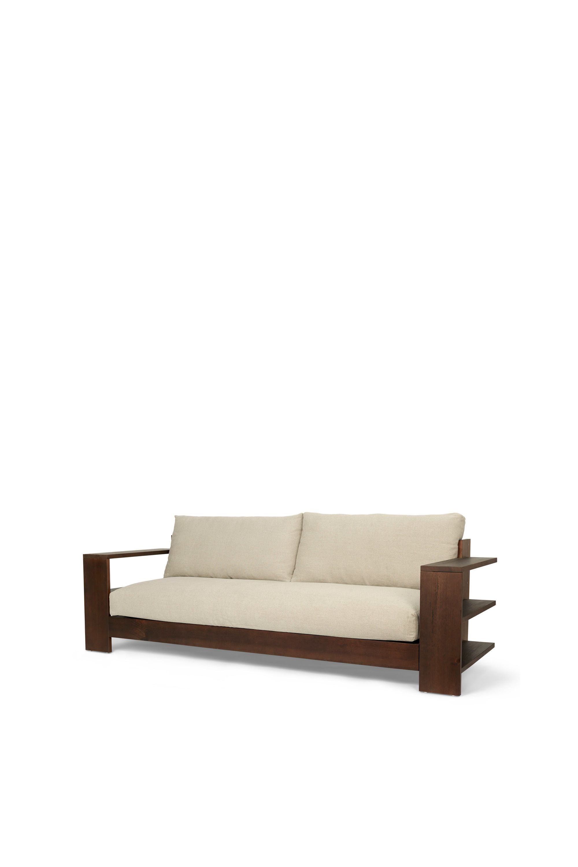 Ferm Living Edre Sofa Classic Lonnen, tmavě obarvená/přirozená