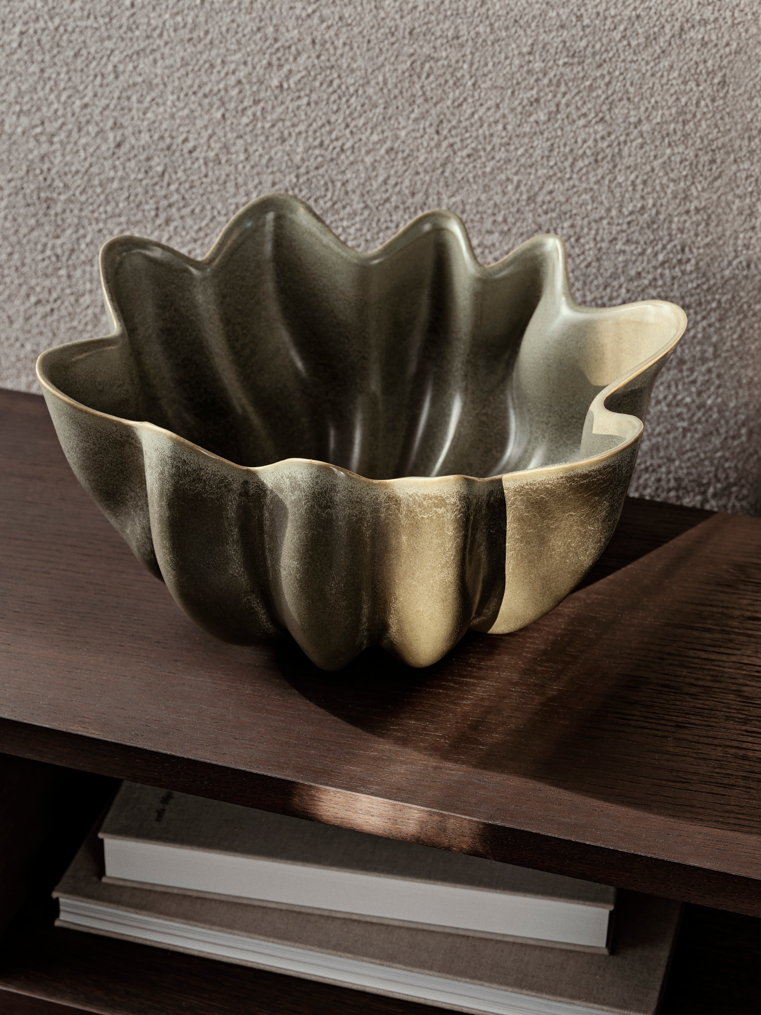 Ferm Living Nium Bowl Ø36 Dark Sage