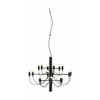  2097/18 Frosted Chandelier Black Matt