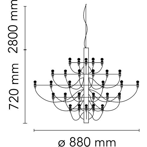 [product_category]-Flos 2097/30 Clear Lamp, Chrome-Flos-8059607000434-A1402057-FLO-6