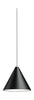 Flos String String Light Cone Pot Pendulum Dimmable 12 m, černá