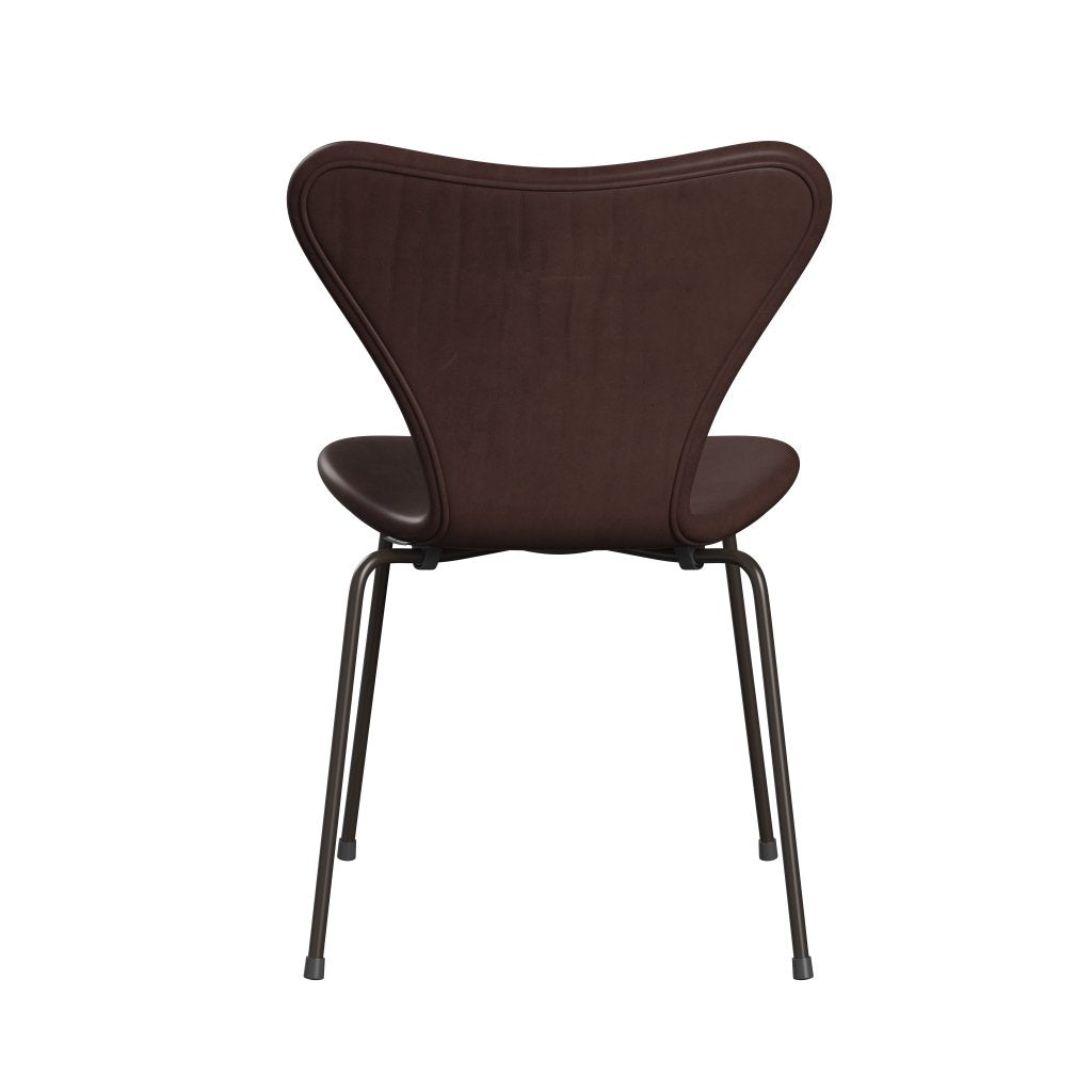 [product_category]-Fritz Hansen 3107 Chair Full Upholstery, Brown Bronze/Embrace Chocolate-Fritz Hansen-3107FU-SECHOC-DBPC-FRI-4