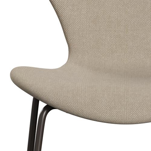 [product_category]-Fritz Hansen 3107 Chair Full Upholstery, Brown Bronze/Hallingdal Sand-Fritz Hansen-3107FU-HAL200-DBPC-FRI-6