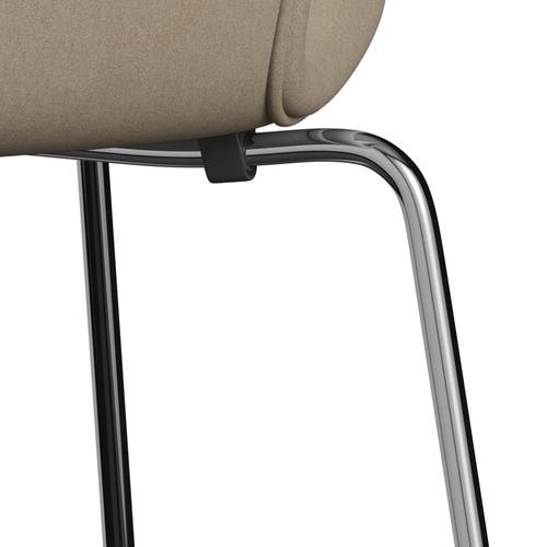 [product_category]-Fritz Hansen 3107 Chair Full Upholstery, Chrome/Divina Light Beige-Fritz Hansen-3107FU-DIV224-CST-FRI-7