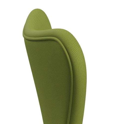 [product_category]-Fritz Hansen 3107 Chair Full Upholstery, Chrome/Fame Light Grass Green-Fritz Hansen-3107FU-F68145-CST-FRI-5