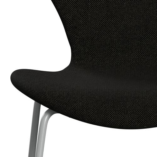 [product_category]-Fritz Hansen 3107 Chair Full Upholstery, Nine Grey/Hallingdal Black/Grey (Hal173)-Fritz Hansen-3107FU-HAL173-DRNIGR-FRI-6