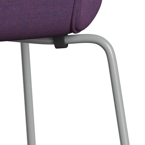 [product_category]-Fritz Hansen 3107 Chair Full Upholstery, Nine Grey/Remix Violet-Fritz Hansen-3107FU-REM686-DRNIGR-FRI-7