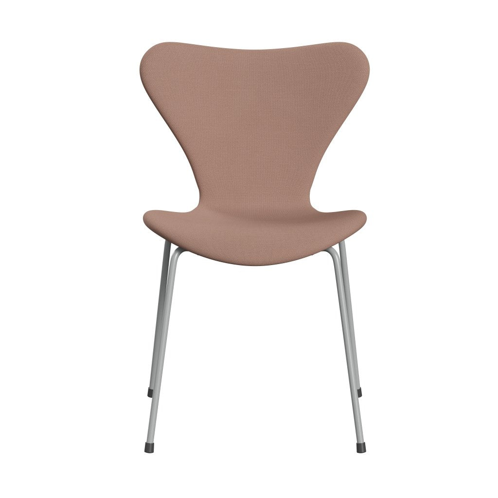 Fritz Hansen 3107 židle plné čalounění, devět šedé/Steelcut Light Beige/Light Red