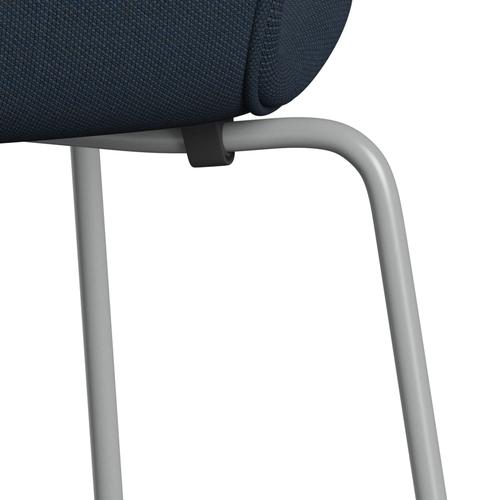 [product_category]-Fritz Hansen 3107 Chair Full Upholstery, Nine Grey/Steelcut Trio Dark Brown Blue-Fritz Hansen-3107FU-STR756-DRNIGR-FRI-7