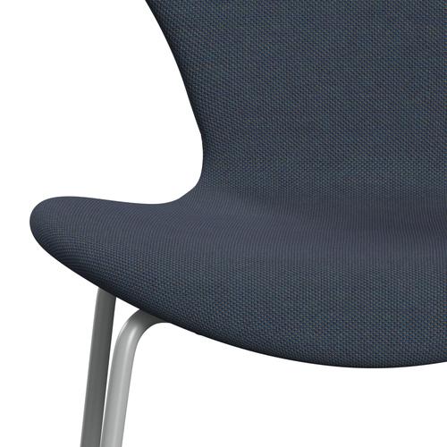 [product_category]-Fritz Hansen 3107 Chair Full Upholstery, Nine Grey/Steelcut Trio Olive Green/Turquoise-Fritz Hansen-3107FU-STR883-DRNIGR-FRI-6