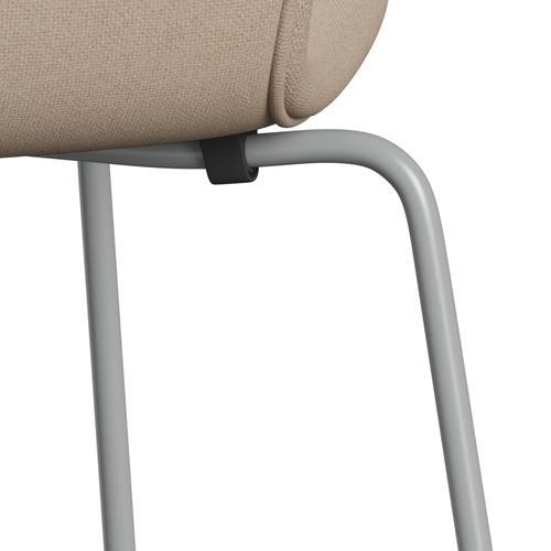 [product_category]-Fritz Hansen 3107 Chair Full Upholstery, Nine Grey/Tonus Sand-Fritz Hansen-3107FU-TON135-DRNIGR-FRI-7